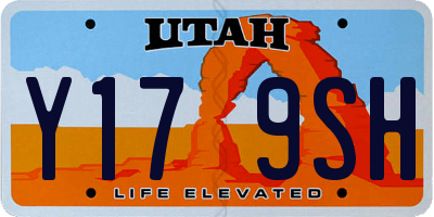 UT license plate Y179SH