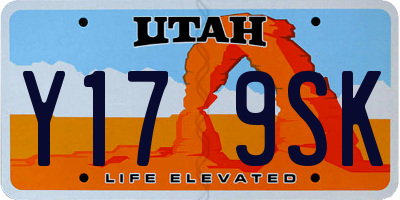 UT license plate Y179SK