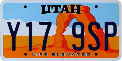 UT license plate Y179SP