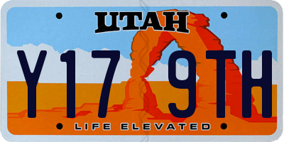 UT license plate Y179TH