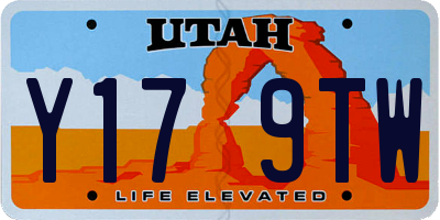 UT license plate Y179TW