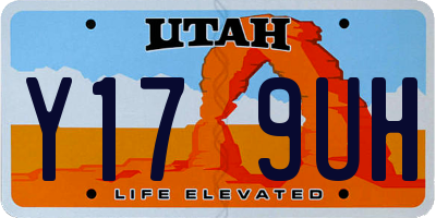 UT license plate Y179UH