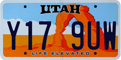 UT license plate Y179UW