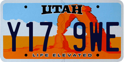 UT license plate Y179WE