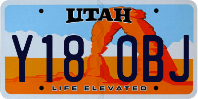 UT license plate Y180BJ