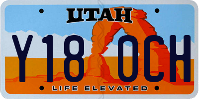 UT license plate Y180CH