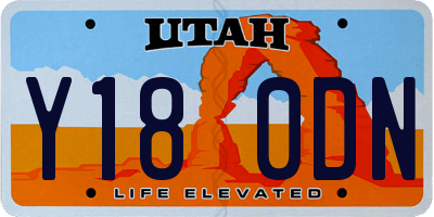 UT license plate Y180DN