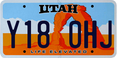 UT license plate Y180HJ