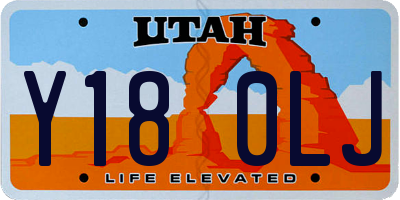 UT license plate Y180LJ