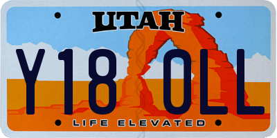 UT license plate Y180LL