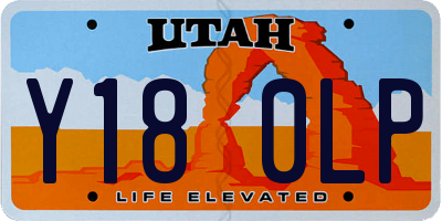 UT license plate Y180LP
