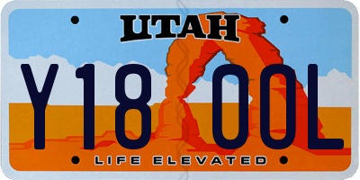 UT license plate Y180OL