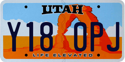 UT license plate Y180PJ