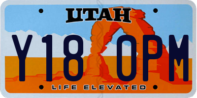 UT license plate Y180PM