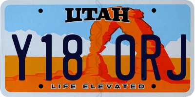 UT license plate Y180RJ