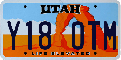 UT license plate Y180TM