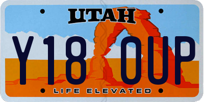 UT license plate Y180UP