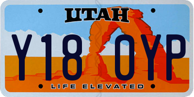 UT license plate Y180YP