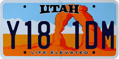 UT license plate Y181DM