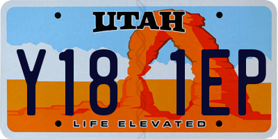 UT license plate Y181EP