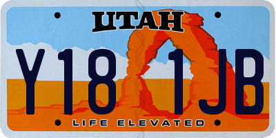 UT license plate Y181JB
