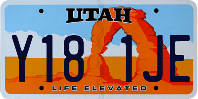UT license plate Y181JE