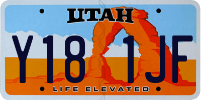 UT license plate Y181JF