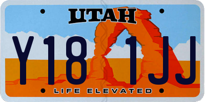 UT license plate Y181JJ
