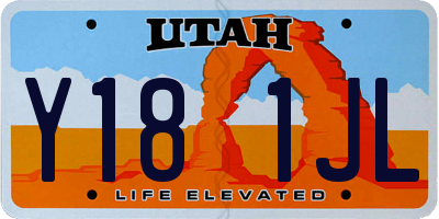 UT license plate Y181JL