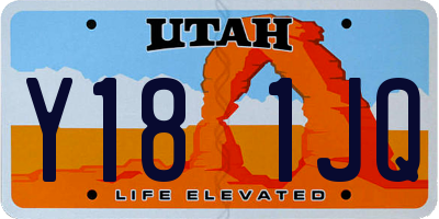 UT license plate Y181JQ