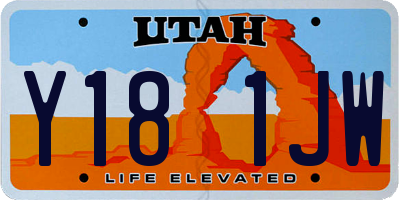 UT license plate Y181JW