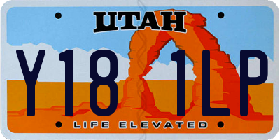 UT license plate Y181LP