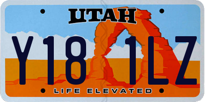 UT license plate Y181LZ