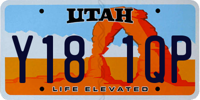 UT license plate Y181QP