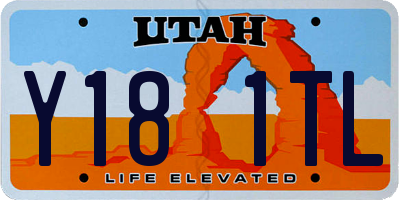 UT license plate Y181TL