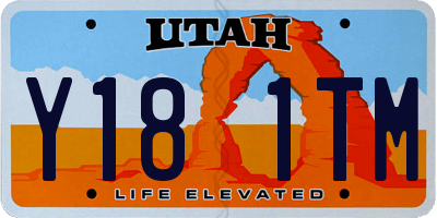 UT license plate Y181TM