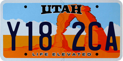 UT license plate Y182CA