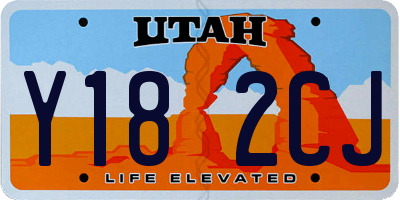 UT license plate Y182CJ
