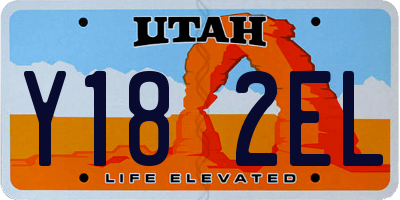 UT license plate Y182EL