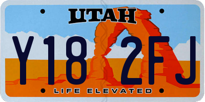 UT license plate Y182FJ