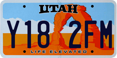 UT license plate Y182FM