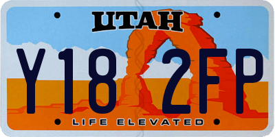 UT license plate Y182FP