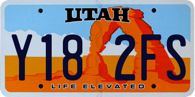 UT license plate Y182FS
