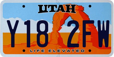 UT license plate Y182FW