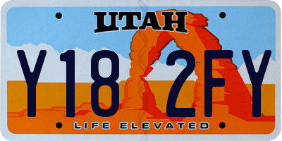 UT license plate Y182FY