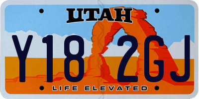 UT license plate Y182GJ