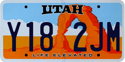 UT license plate Y182JM