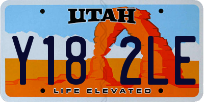 UT license plate Y182LE