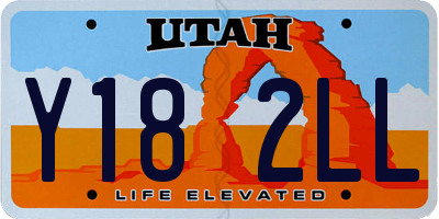 UT license plate Y182LL