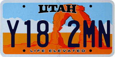 UT license plate Y182MN